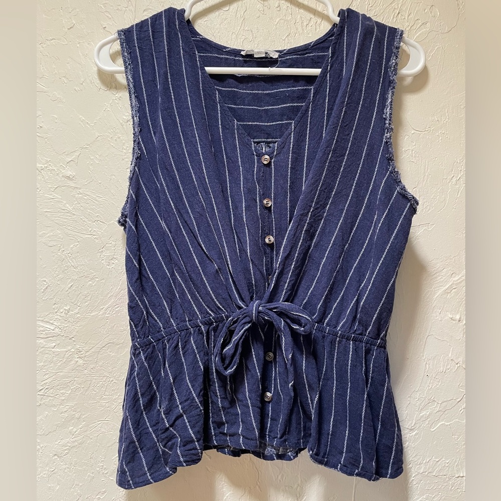 Linen blend tank